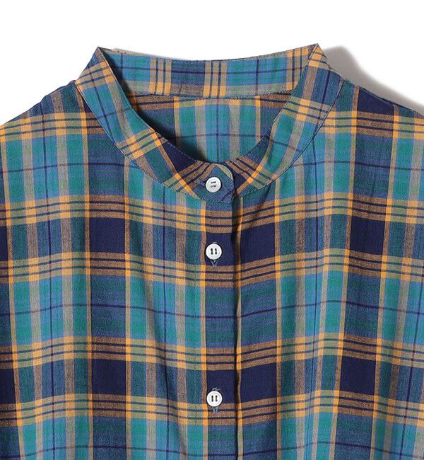 SHIPS Colors 「SHIPS Colors:〈手洗い可能〉マドラスチェック ウエスト タブ ワンピース◇」|ワンピース|