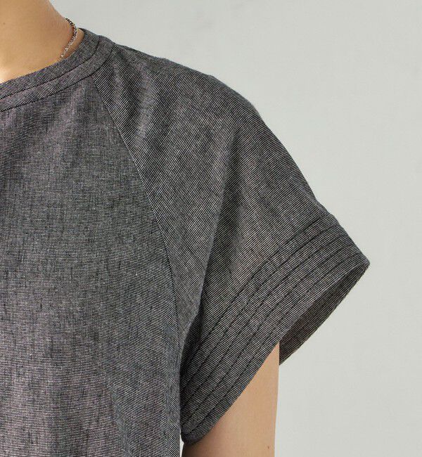 SHIPS for women「〈接触冷感・手洗い可能〉麻混 シャンブレー フレア ワンピース」|ワンピース|