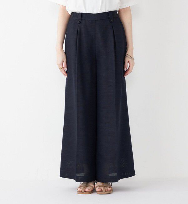 SHIPS Colors 「SHIPS Colors:〈手洗い可能〉バスケット クロップド ワイド パンツ」|その他|