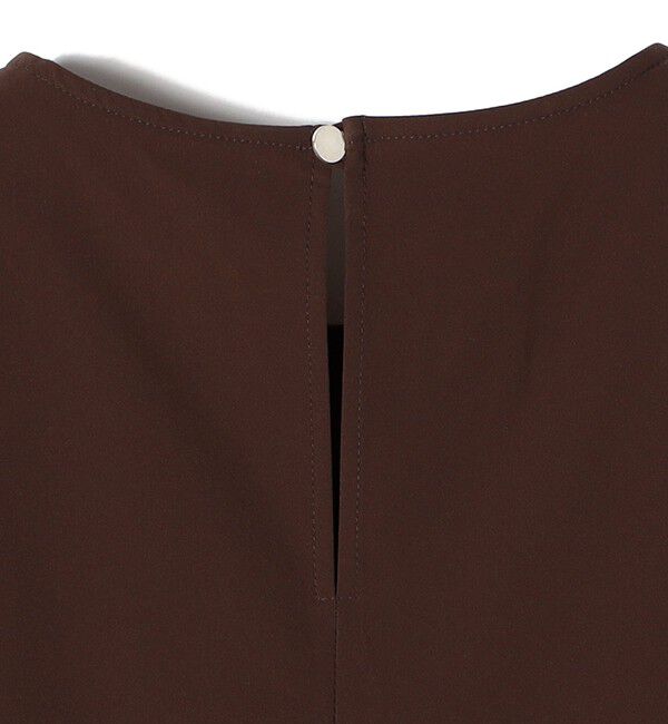 SHIPS for women「〈接触冷感 / 撥水加工〉TEX BRID(R)タフタ ギャザー ノースリーブ ブラウス」|シャツ・ブラウス|