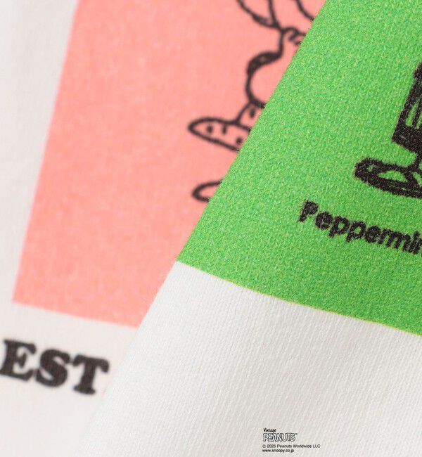 SHIPS any「SHIPS any: SNOOPY コラボ ブロック グラフィック カラー プリント Tシャツ◇」|Tシャツ・カットソー|