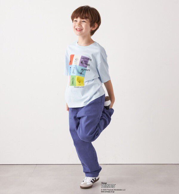 SHIPS any「SHIPS any: SNOOPY コラボ ブロック グラフィック カラー プリント Tシャツ◇」|Tシャツ・カットソー|