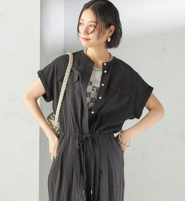 SHIPS for women「〈手洗い可能〉ダブル ポケット ミリタリー オールインワン」|オールインワン|