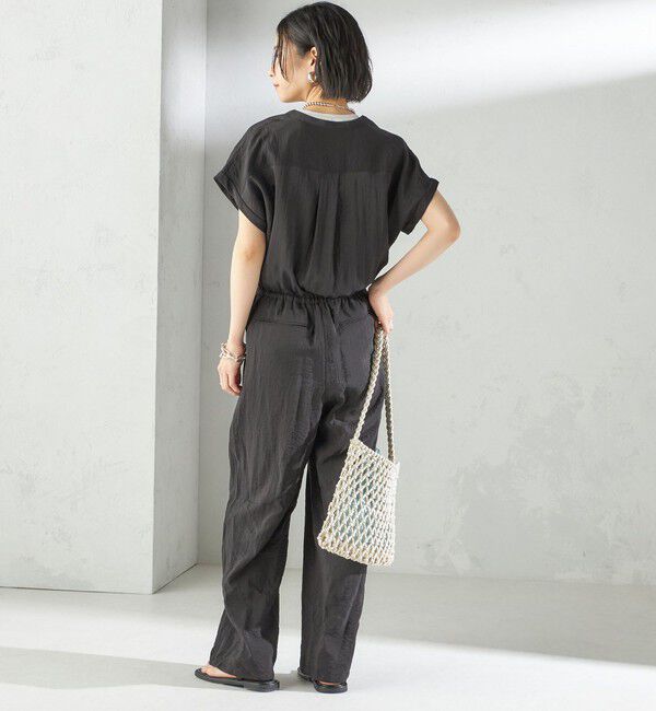 SHIPS for women「〈手洗い可能〉ダブル ポケット ミリタリー オールインワン」|オールインワン|