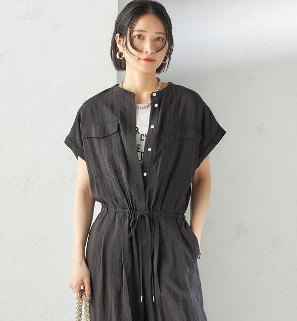 SHIPS for women「〈手洗い可能〉ダブル ポケット ミリタリー オールインワン」|オールインワン|