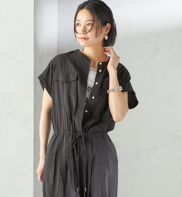 SHIPS for women「〈手洗い可能〉ダブル ポケット ミリタリー オールインワン」|オールインワン|