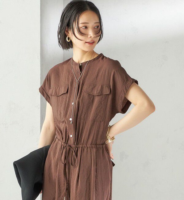 SHIPS for women「〈手洗い可能〉ダブル ポケット ミリタリー オールインワン」|オールインワン|