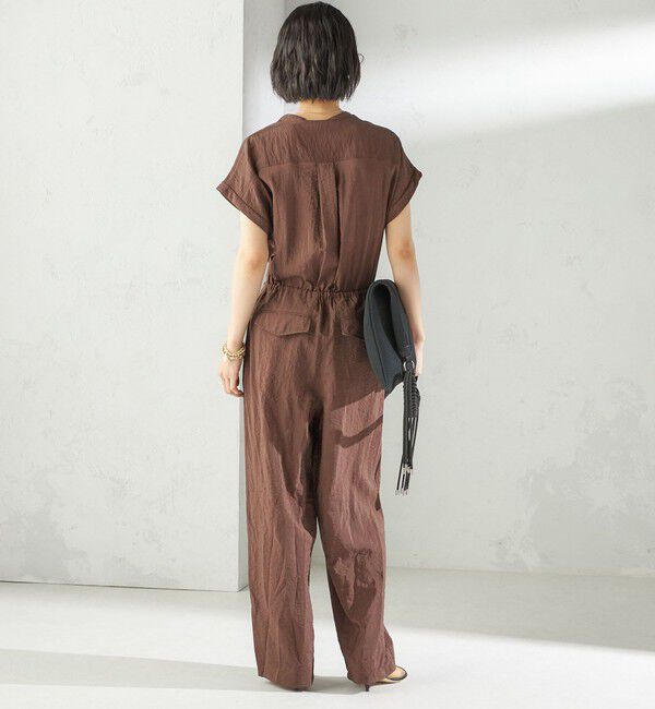 SHIPS for women「〈手洗い可能〉ダブル ポケット ミリタリー オールインワン」|オールインワン|