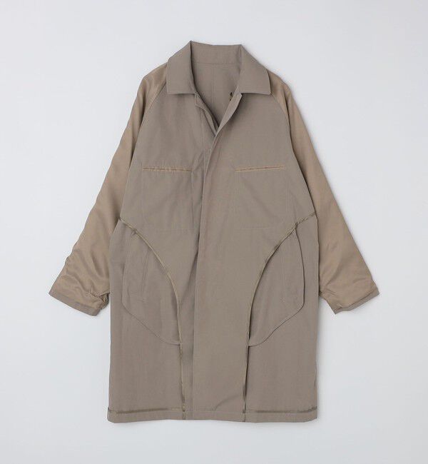 SHIPS「CARRARO: コットン/ナイロン ステンカラー コート」|ステンカラーコート|