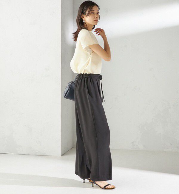 SHIPS for women「〈手洗い可能〉ウェーブ プリーツ 前後 2WAY ブラウス」|シャツ・ブラウス|