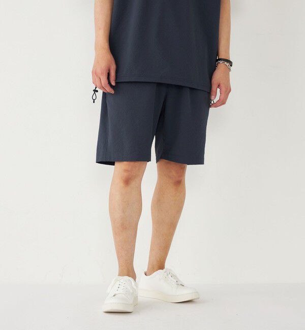 SHIPS Colors 「SHIPS Colors:〈接触冷感・吸水速乾・洗濯機可能〉ライト サッカー イージー ショーツ」|その他|ネイビー