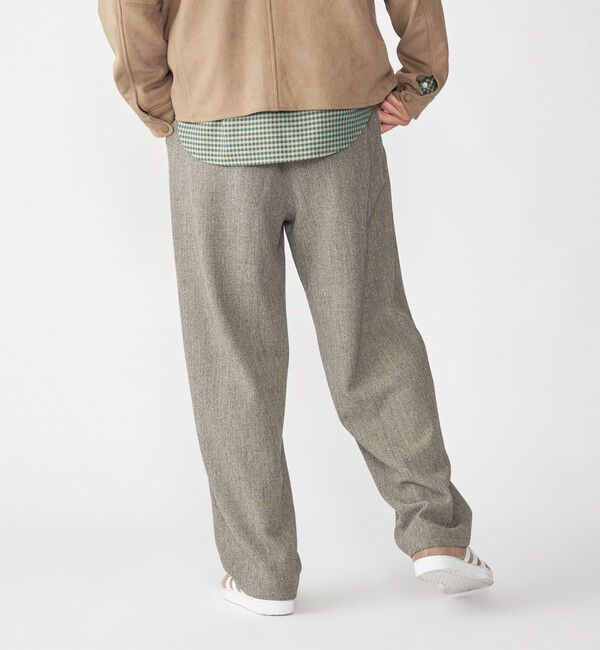 SHIPS「SHIPS:〈洗濯機可能〉メランジ ワイド ピンタック スラックス」|スラックス|