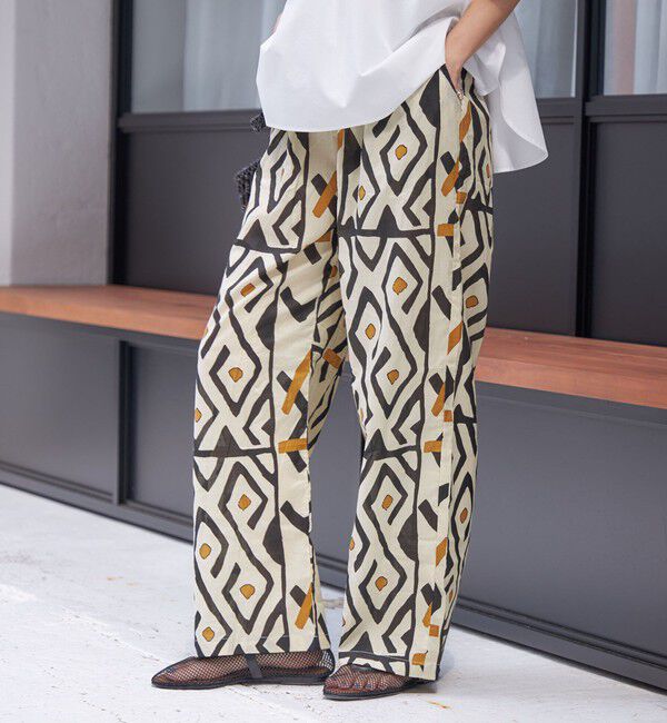 SHIPS for women「CIENNA:〈手洗い可能〉プリント イージー パンツ」|その他|