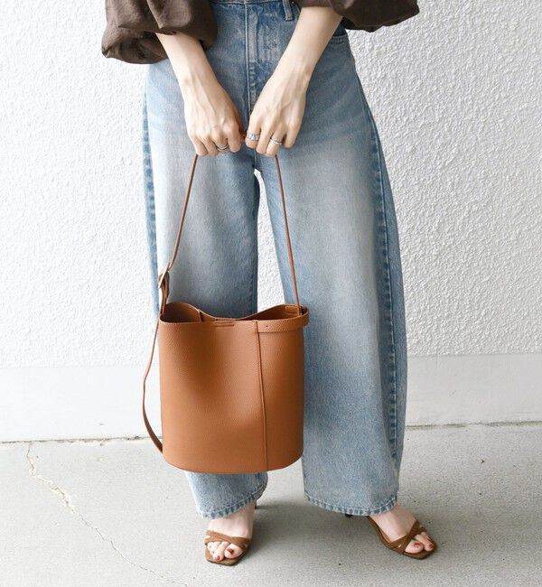 SHIPS any「VELETTO: ポシェット付き 3WAY ワンハンドル バケツ ショルダー バッグ」|ショルダー・メッセンジャー|