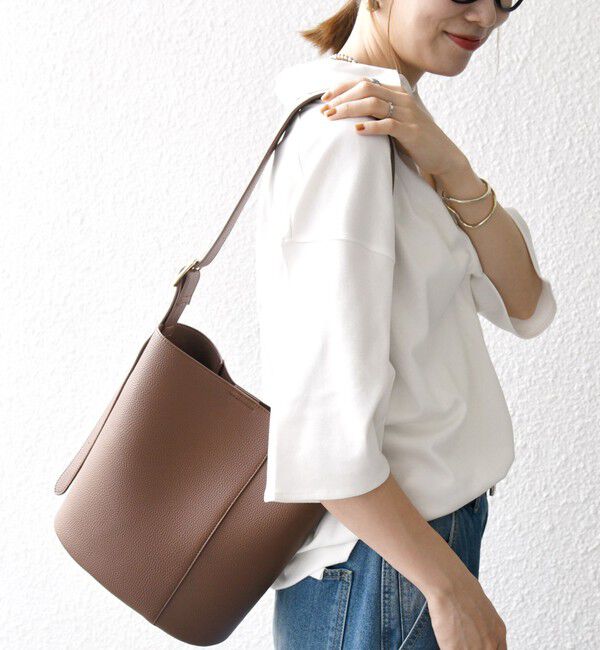 SHIPS any「VELETTO: ポシェット付き 3WAY ワンハンドル バケツ ショルダー バッグ」|ショルダー・メッセンジャー|