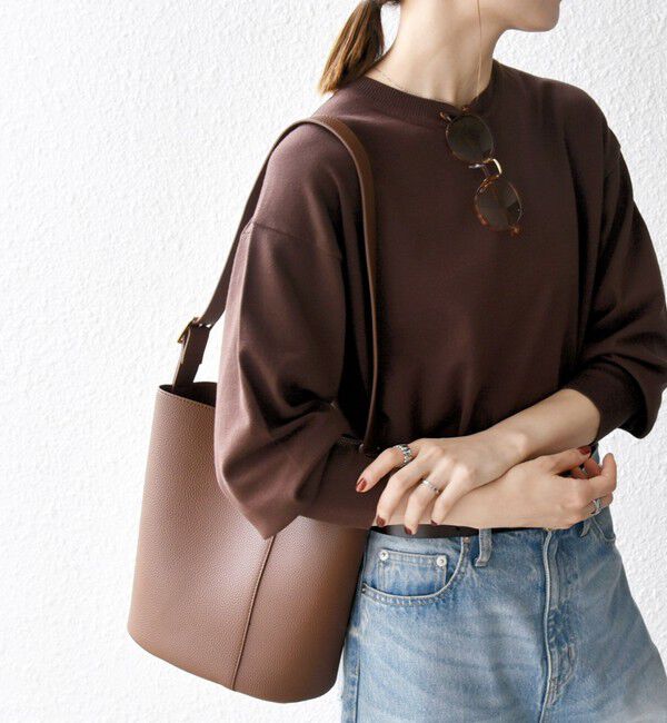 SHIPS any「VELETTO: ポシェット付き 3WAY ワンハンドル バケツ ショルダー バッグ」|ショルダー・メッセンジャー|