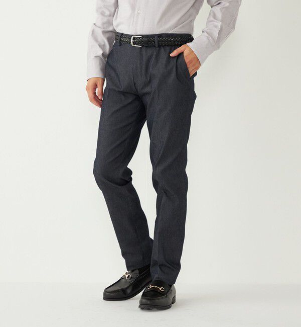 SHIPS Colors 「SHIPS Colors:〈洗濯機可能〉デニムライク チノ スラックス」|スラックス|