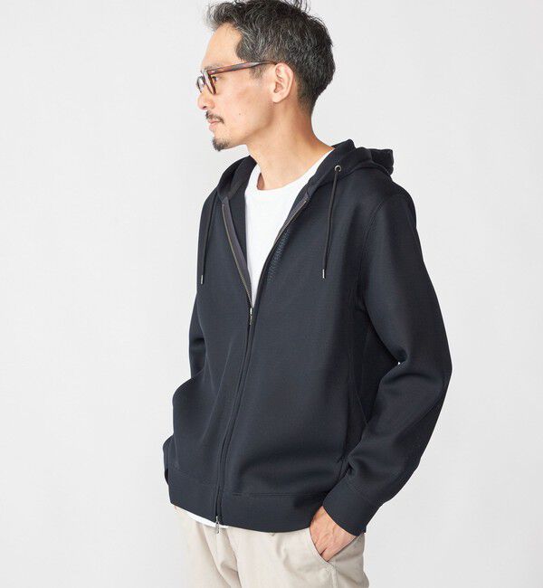 SHIPS「SHIPS:〈吸水速乾/通気性〉メッシュ ダブルニット ジップ パーカー」|パーカー|