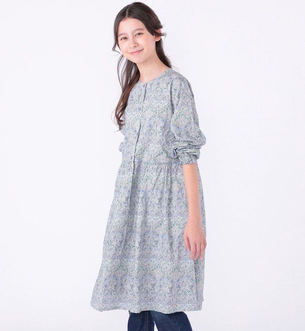 SHIPS KIDS「SHIPS KIDS:140～150cm / リバティ 長袖 ワンピース」|ワンピース|