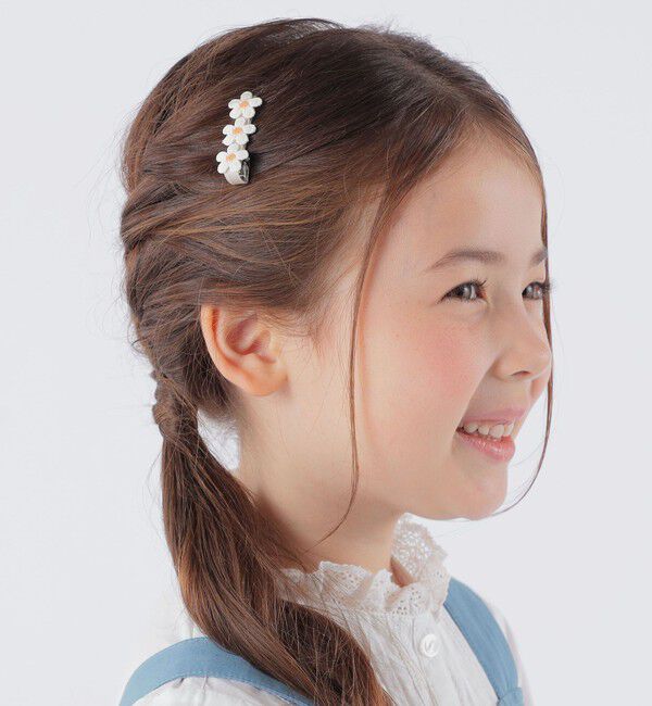 SHIPS KIDS「SHIPS KIDS: フラワー ヘアピン」|その他|ホワイト系