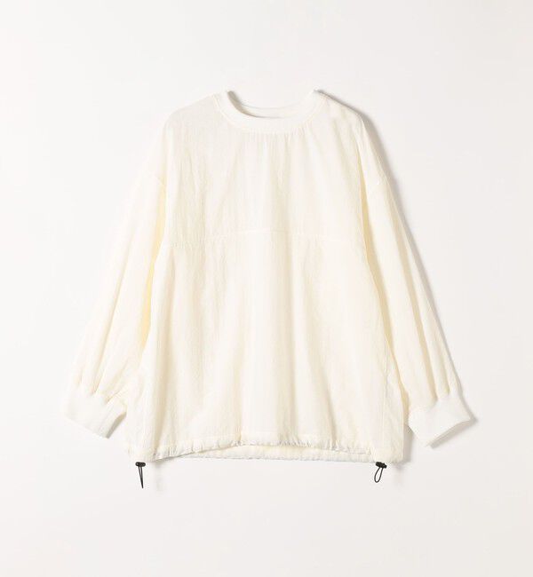 quaranciel「quaranciel:〈多機能/洗濯機可能〉ナイロン タスラン ドロスト ルーズ プルオーバー」|プルオーバー|