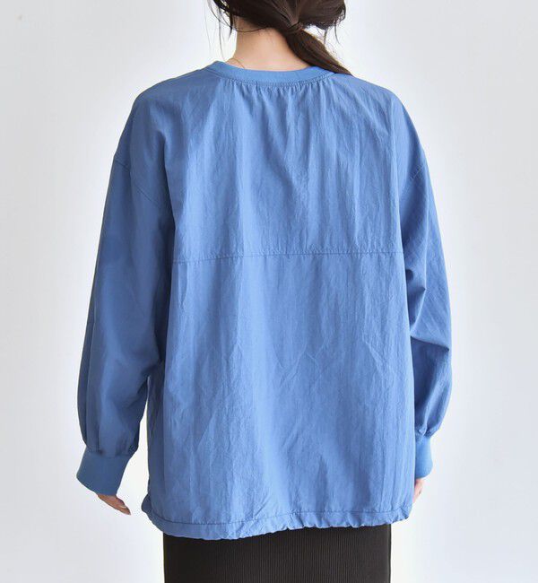 quaranciel「quaranciel:〈多機能/洗濯機可能〉ナイロン タスラン ドロスト ルーズ プルオーバー」|プルオーバー|