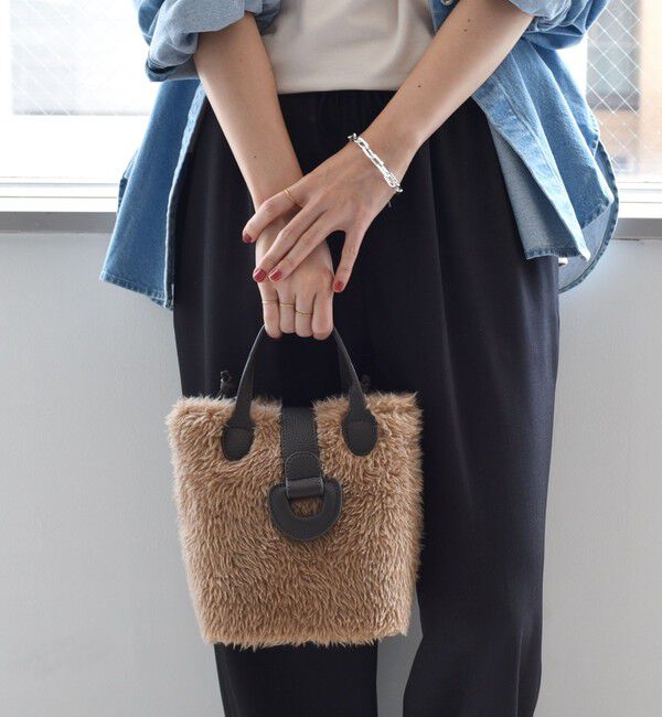 SHIPS for women「ボア キューブ トート」|ショルダー・メッセンジャー|