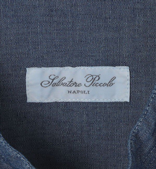 SHIPS「【SHIPS別注】Salvatore Piccolo: デニム プルオーバー バンドカラー シャツ」|シャツ・ブラウス|