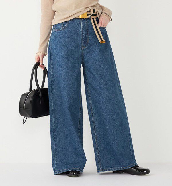 SHIPS Colors 「SHIPS Colors:〈洗濯機可能〉ワイド デニム◇」|デニム|