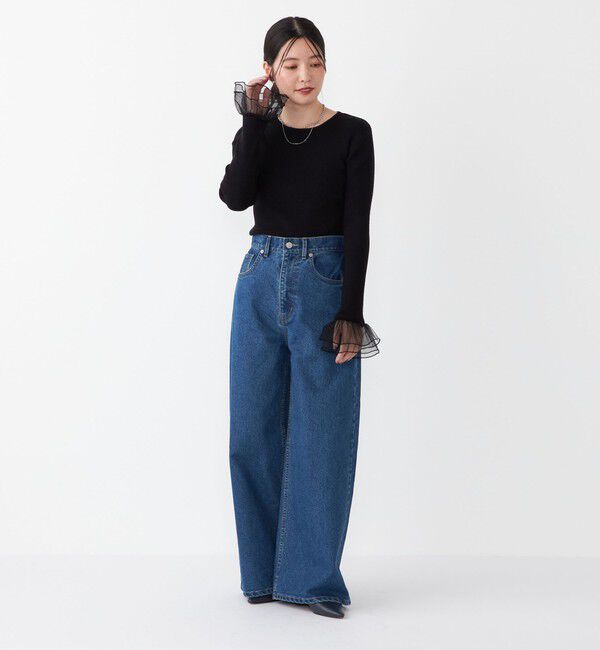 SHIPS Colors 「SHIPS Colors:〈洗濯機可能〉ワイド デニム◇」|デニム|