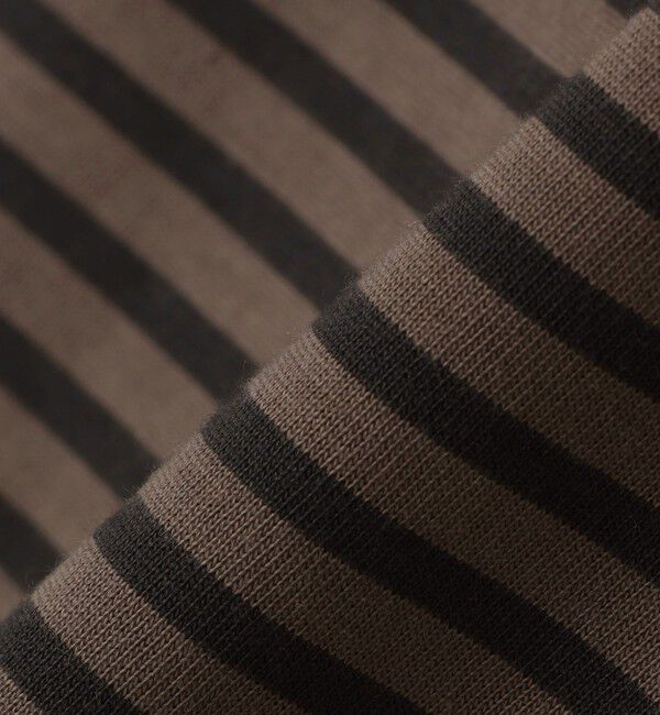 SHIPS「【WEB限定】SHIPS: バスク ボーダー ボートネック ワンポイントワッペン ロングスリーブ Tシャツ」|Tシャツ・カットソー|