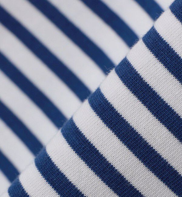 SHIPS「【WEB限定】SHIPS: バスク ボーダー ボートネック ワンポイントワッペン ロングスリーブ Tシャツ」|Tシャツ・カットソー|