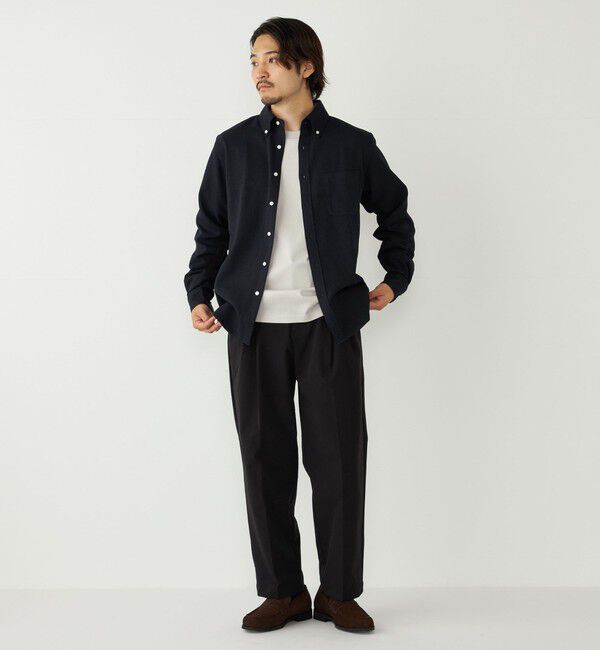 SHIPS Colors 「SHIPS Colors:ストレッチ ウールライク シャツ」|シャツ・ブラウス|