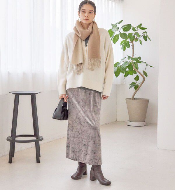 SHIPS for women「カシミヤ リバーシブル マフラー」|マフラー|