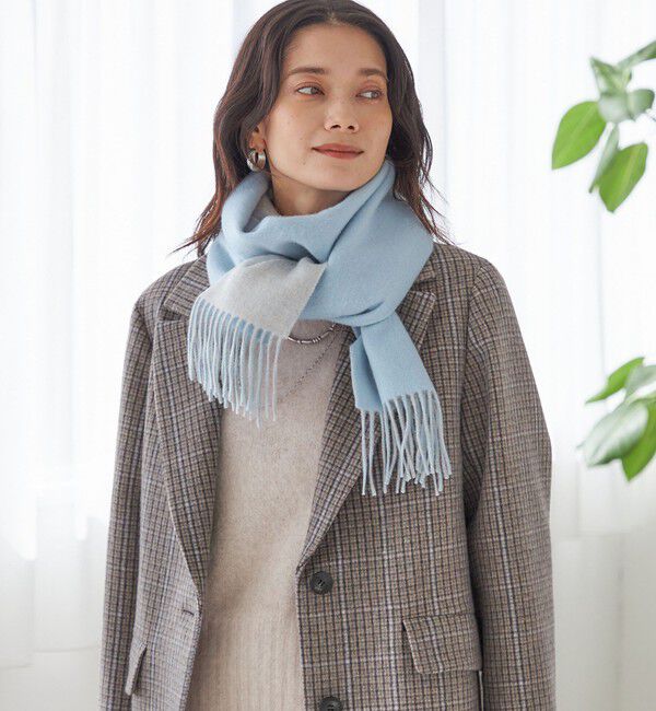 SHIPS for women「カシミヤ リバーシブル マフラー」|マフラー|