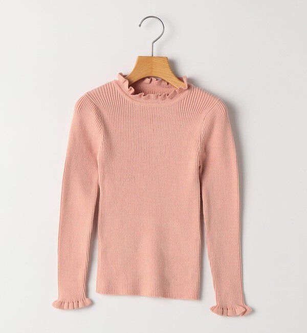 SHIPS KIDS「SHIPS KIDS:100～120cm /〈手洗い可能〉フリル リブ ニット」|Tシャツ・カットソー|