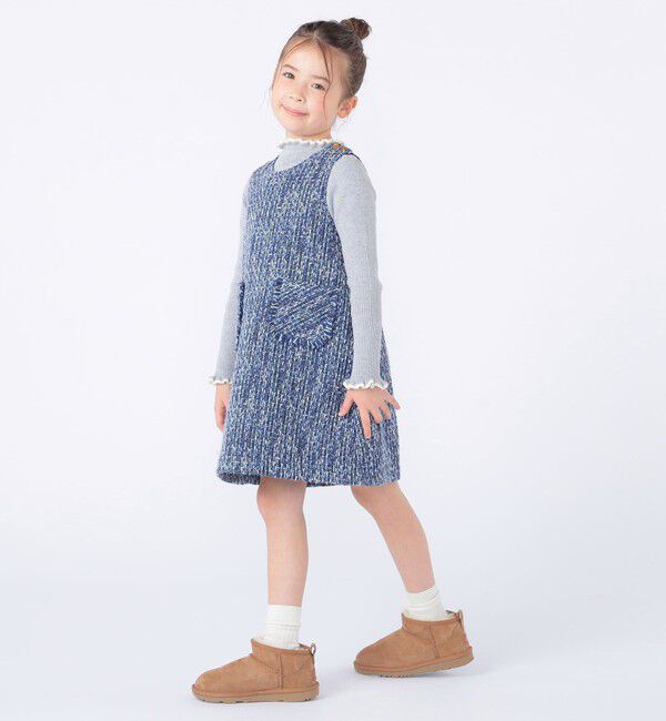 SHIPS KIDS「SHIPS KIDS:100～130cm / ツイード ジャンパー ワンピース」|ワンピース|