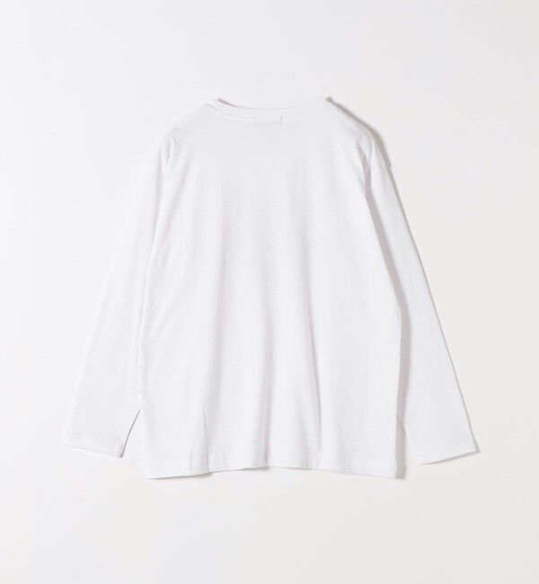 SHIPS Colors 「SHIPS Colors:〈洗濯機可能〉フロッキー プリント ロゴTシャツ（ロンT）◇」|Tシャツ・カットソー|