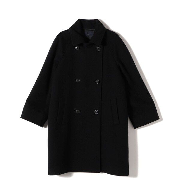 SHIPS Colors 「SHIPS Colors:SUPER100 ラグランスリーブ ダブルボタン コート◇」|ステンカラーコート|