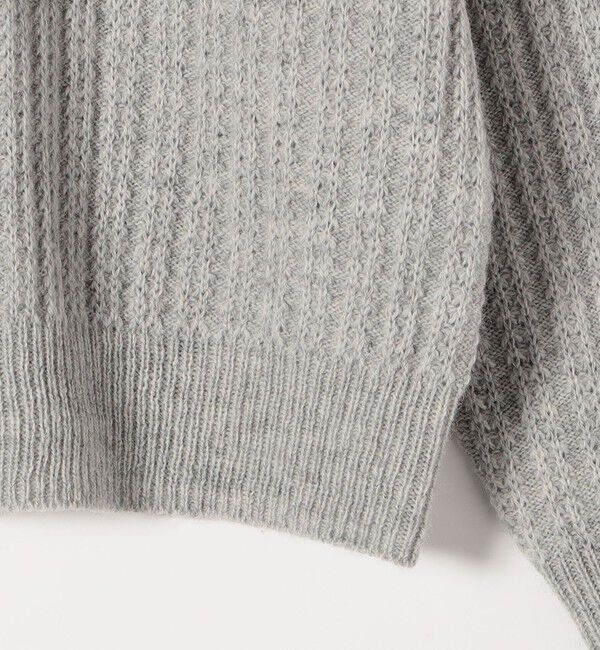 SHIPS any「《追加予約》SHIPS any: リブ タック編み クルーネック ボタン ニット プルオーバー」|ニット・セーター|