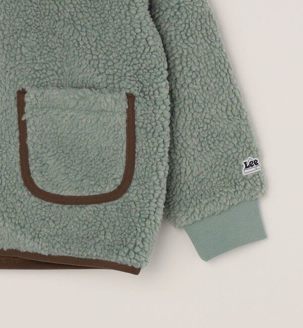 SHIPS any「Lee:〈洗濯機可能〉刺繍 ロゴ ボア ポケット ジャケット <KIDS>」|ブルゾン・スタジャン|