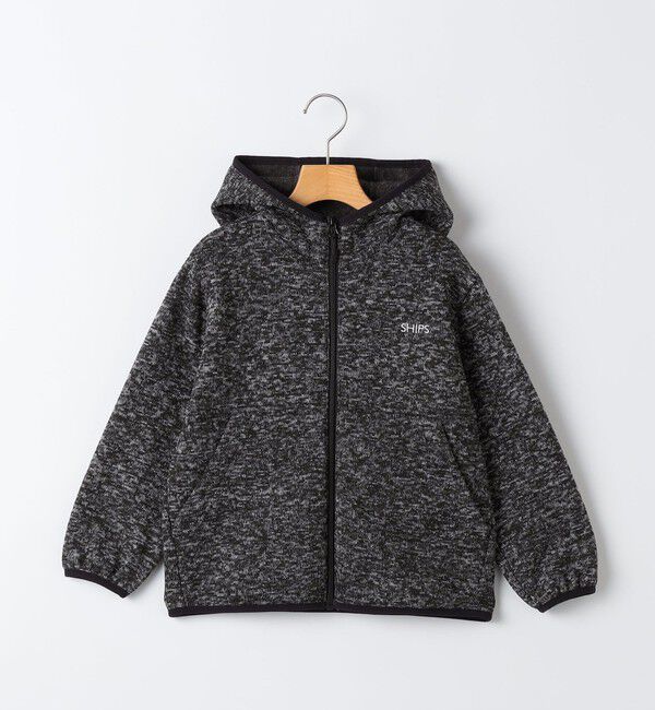 SHIPS KIDS「SHIPS KIDS:140～160cm / フリース ジップ パーカ」|パーカー|グレー系