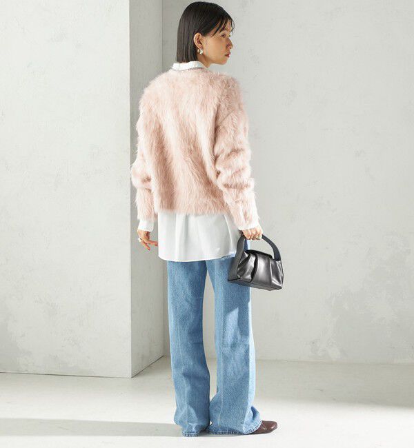 SHIPS for women「〈手洗い可能〉シャギー ファー クルーネック プルオーバー」|ニット・セーター|