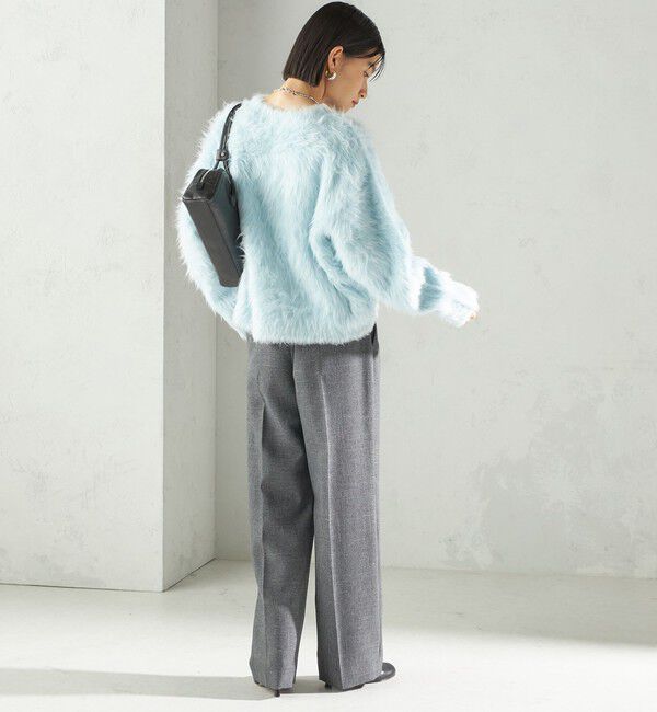 SHIPS for women「〈手洗い可能〉シャギー ファー クルーネック プルオーバー」|ニット・セーター|