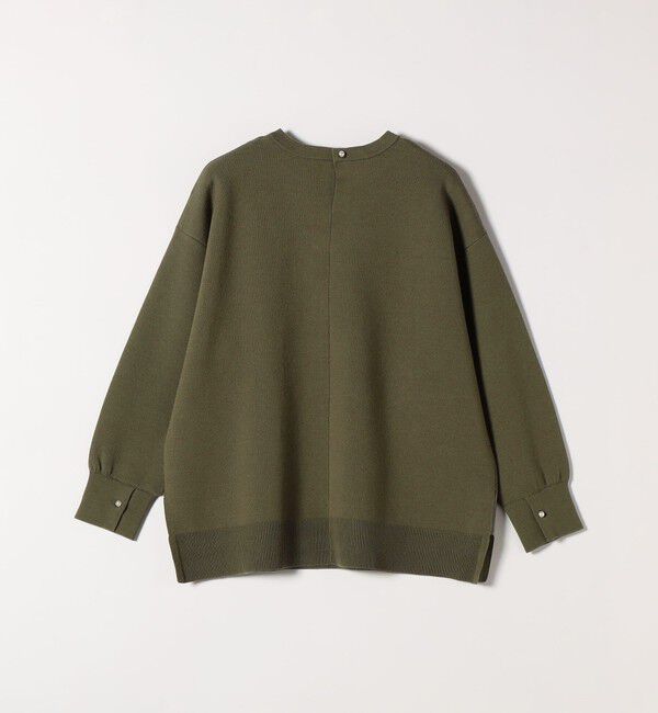 quaranciel「quaranciel:〈手洗い可能〉ダブルフェイス パールモチーフ ワイド ニット プルオーバー」|ニット・セーター|