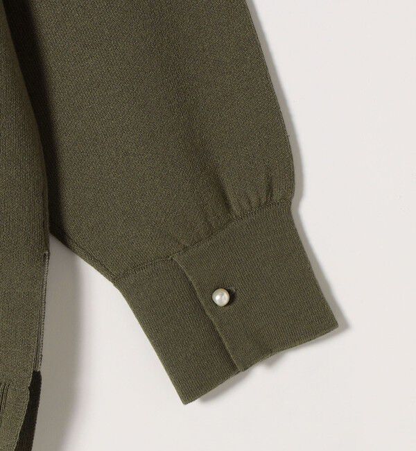 quaranciel「quaranciel:〈手洗い可能〉ダブルフェイス パールモチーフ ワイド ニット プルオーバー」|ニット・セーター|