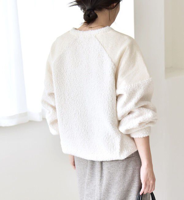 quaranciel「quaranciel:〈洗濯機可能〉ボア &times; チュール コンビ ヨーク プルオーバー」|その他|