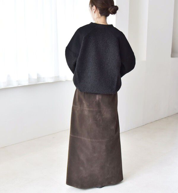 quaranciel「quaranciel:〈洗濯機可能〉ボア &times; チュール コンビ ヨーク プルオーバー」|その他|