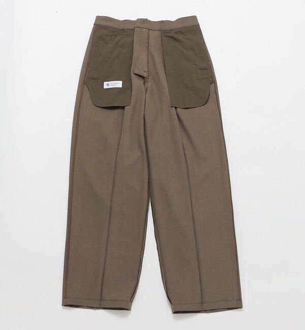 SHIPS「City Ambient Products: ツイル 2タック ワイド スラックス」|チノ|