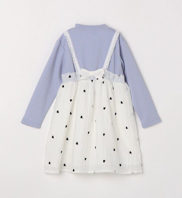 SHIPS Colors 「SHIPS Colors:100～140cm /〈洗濯機可能〉ハート エンブロイダリー ワンピース」|ワンピース|